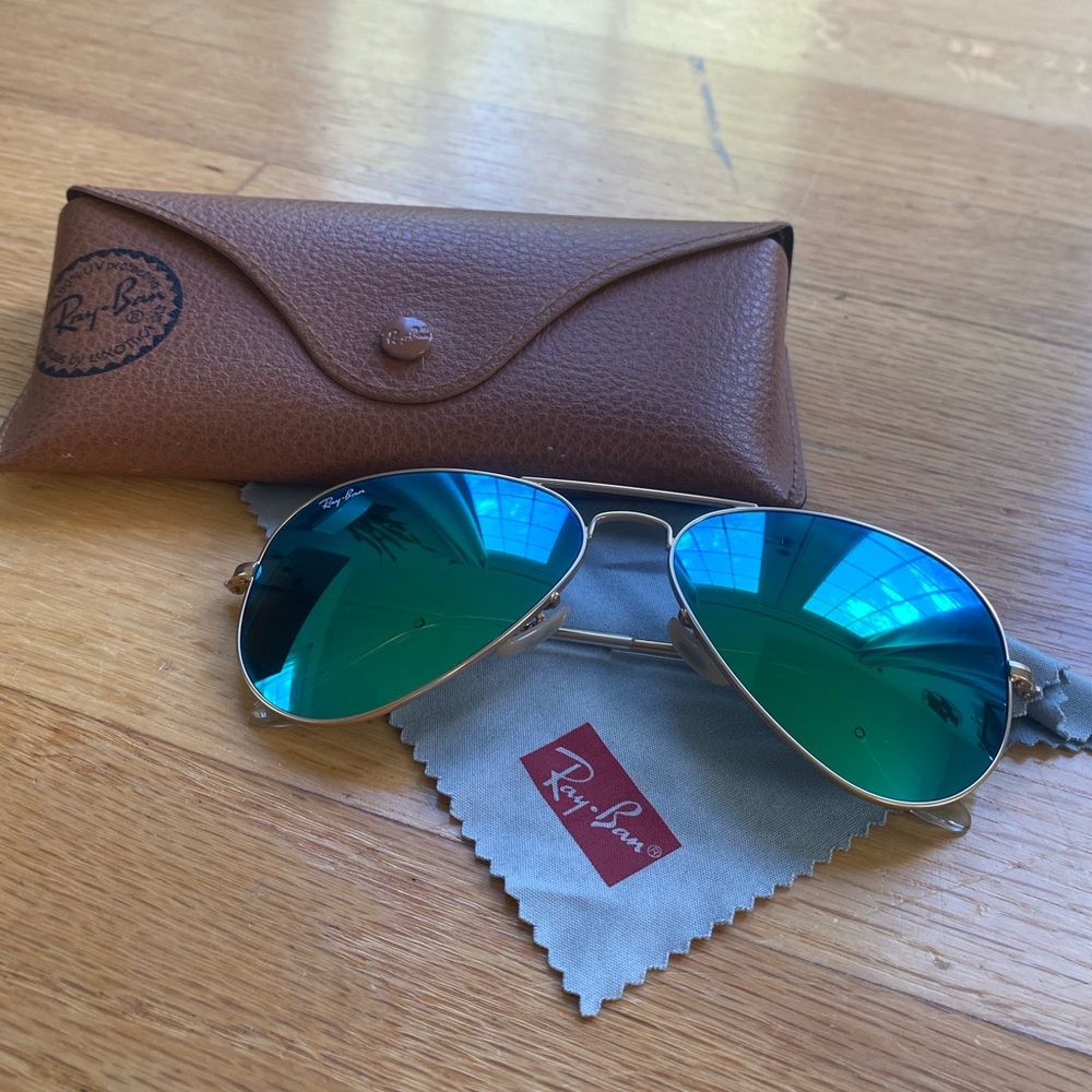 RAYBAN sunglasses with blue/green lenses